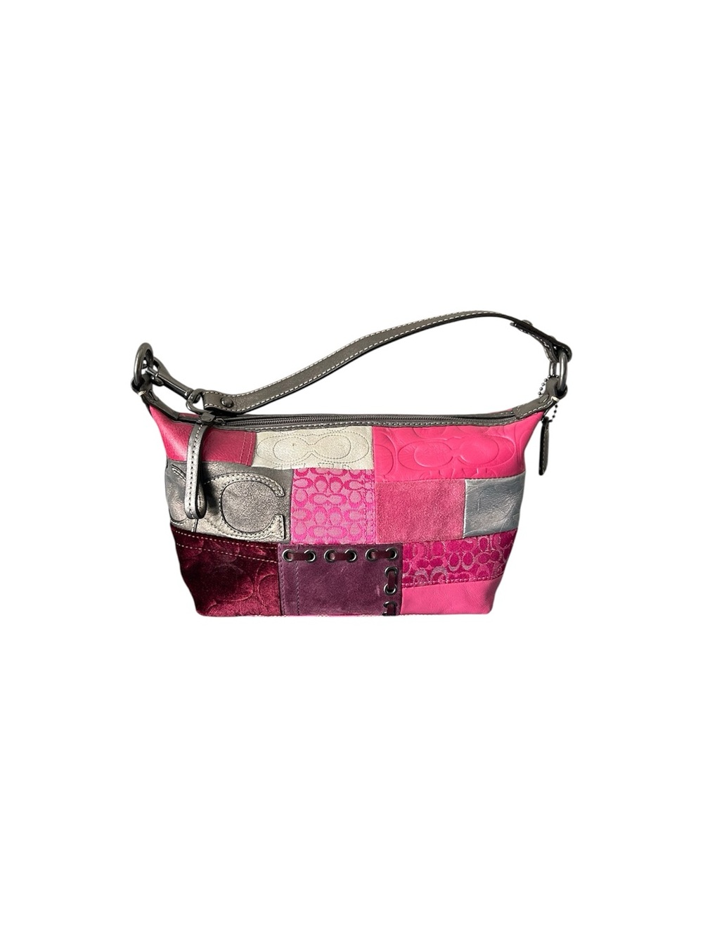 Coach Patchwork Pink and Silver Soho Shoulder Bag - Picture 7 of 8